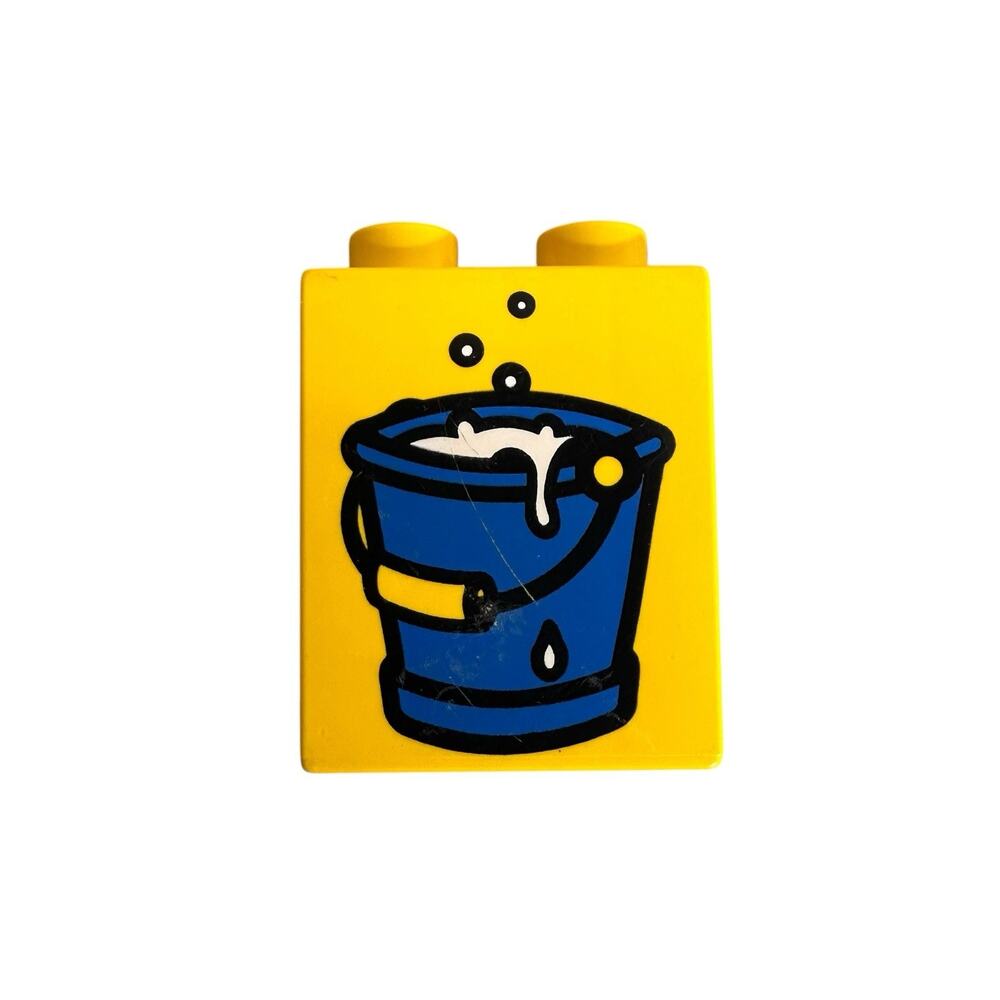 Lego Duplo Blue Water Bucket For Farm Stable Train Town Specialty Printed Block